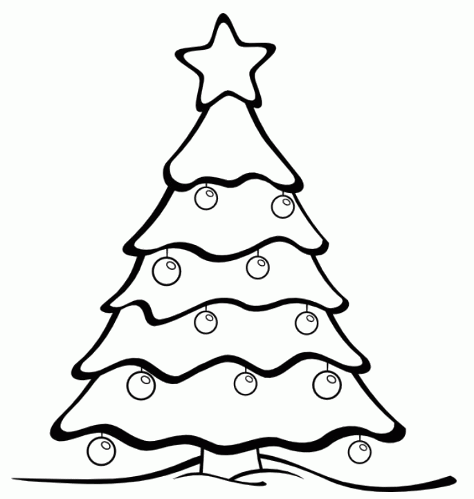 Christmas Tree 45 Cool Coloring Page