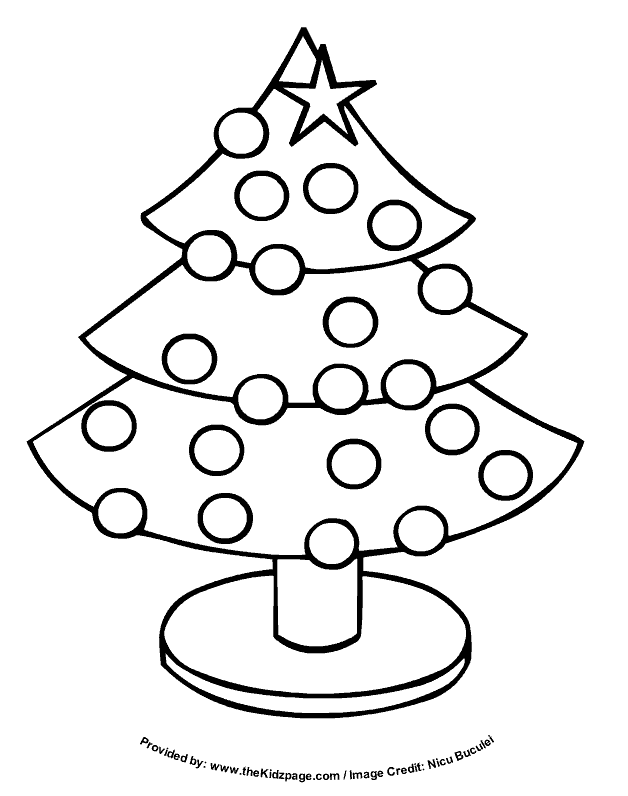 Christmas Tree 7 Cool Coloring Page