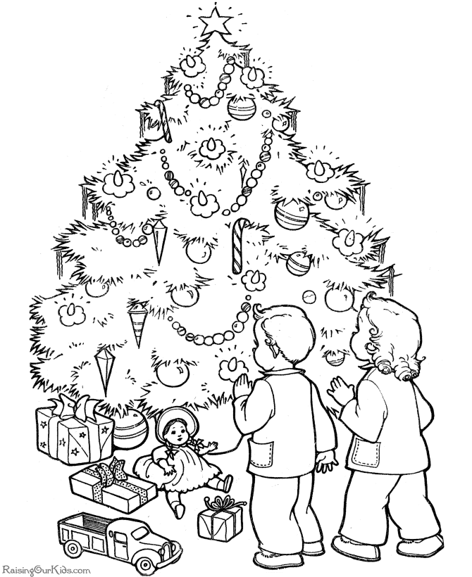 Christmas Tree 9 Cool Coloring Page