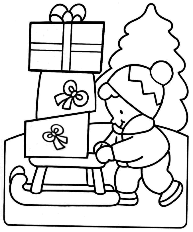 Cool Christmas 3 Coloring Page