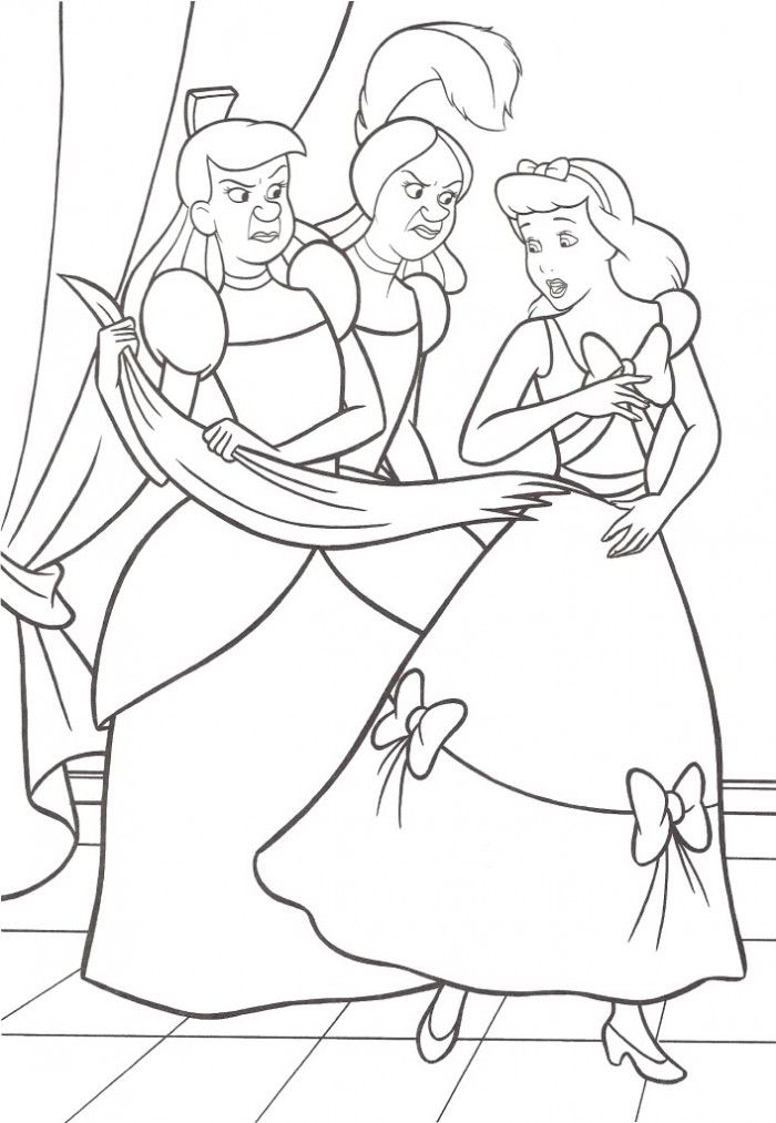 Cool Cinderella 16 Coloring Page