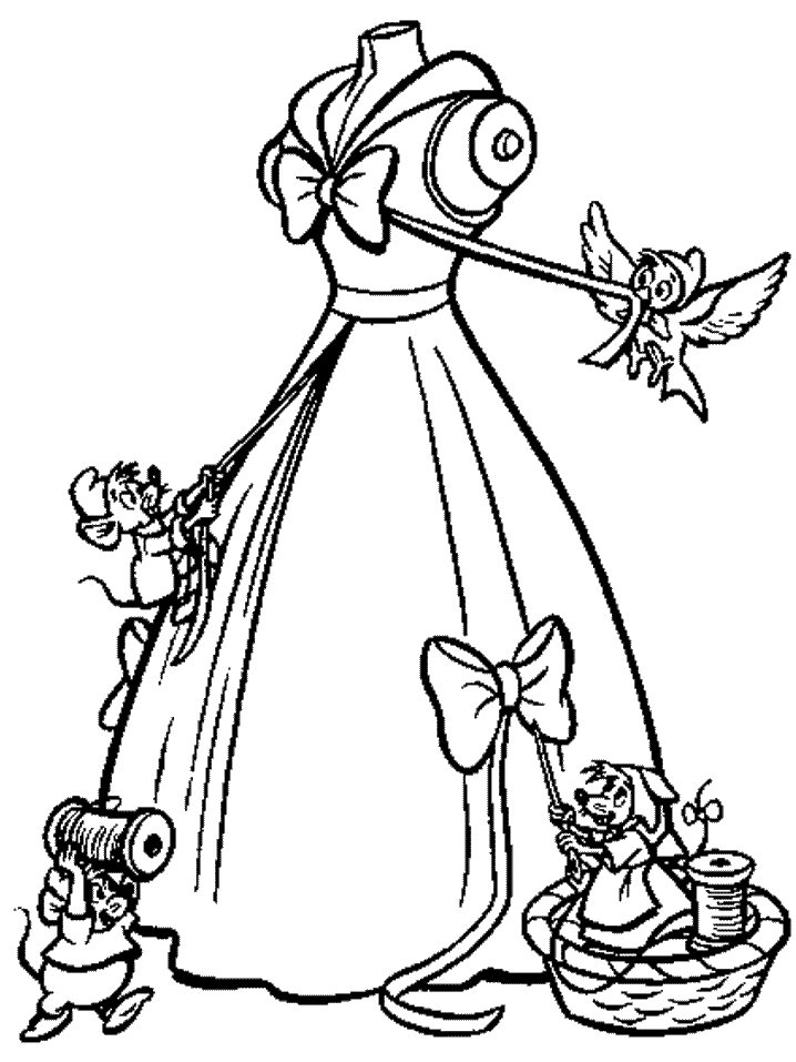 Cinderella 25 For Kids Coloring Page