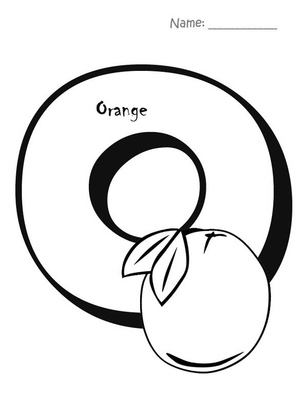 Color Orange 14 For Kids Coloring Page