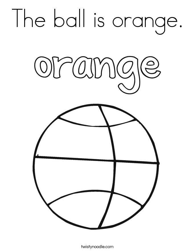 Color Orange 25 Cool Coloring Page