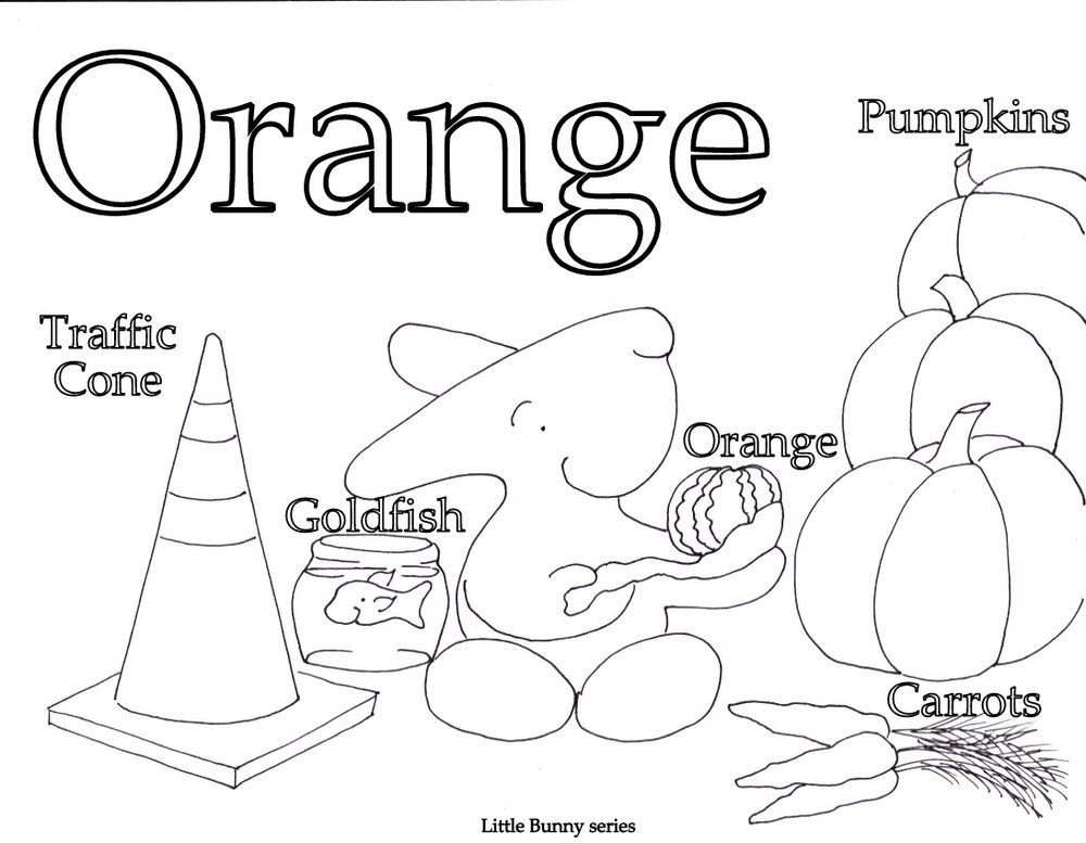 Color Orange 5 Cool Coloring Page