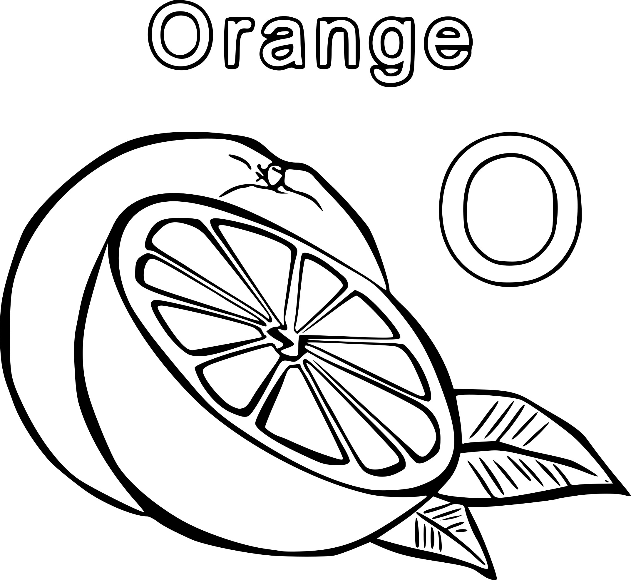 Color Orange 9 Cool Coloring Page