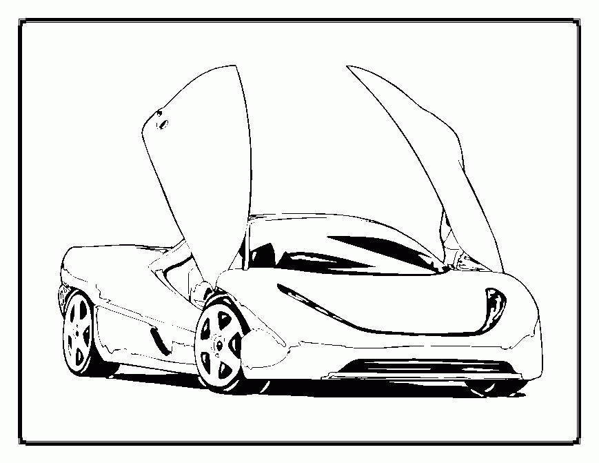 Cool Cool Car 1 Coloring Page