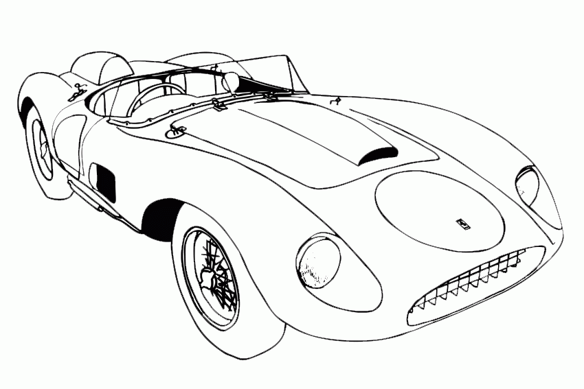 Cool Car 11 For Kids Coloring Page