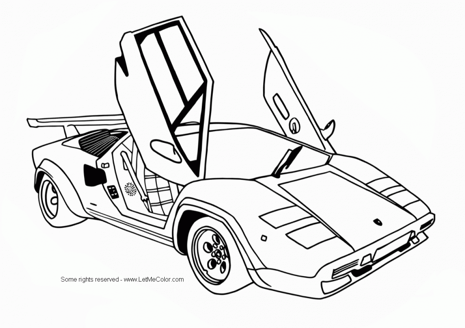 Cool Car 14 Cool Coloring Page