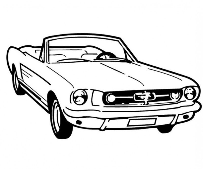 Cool Car 15 For Kids Coloring Page