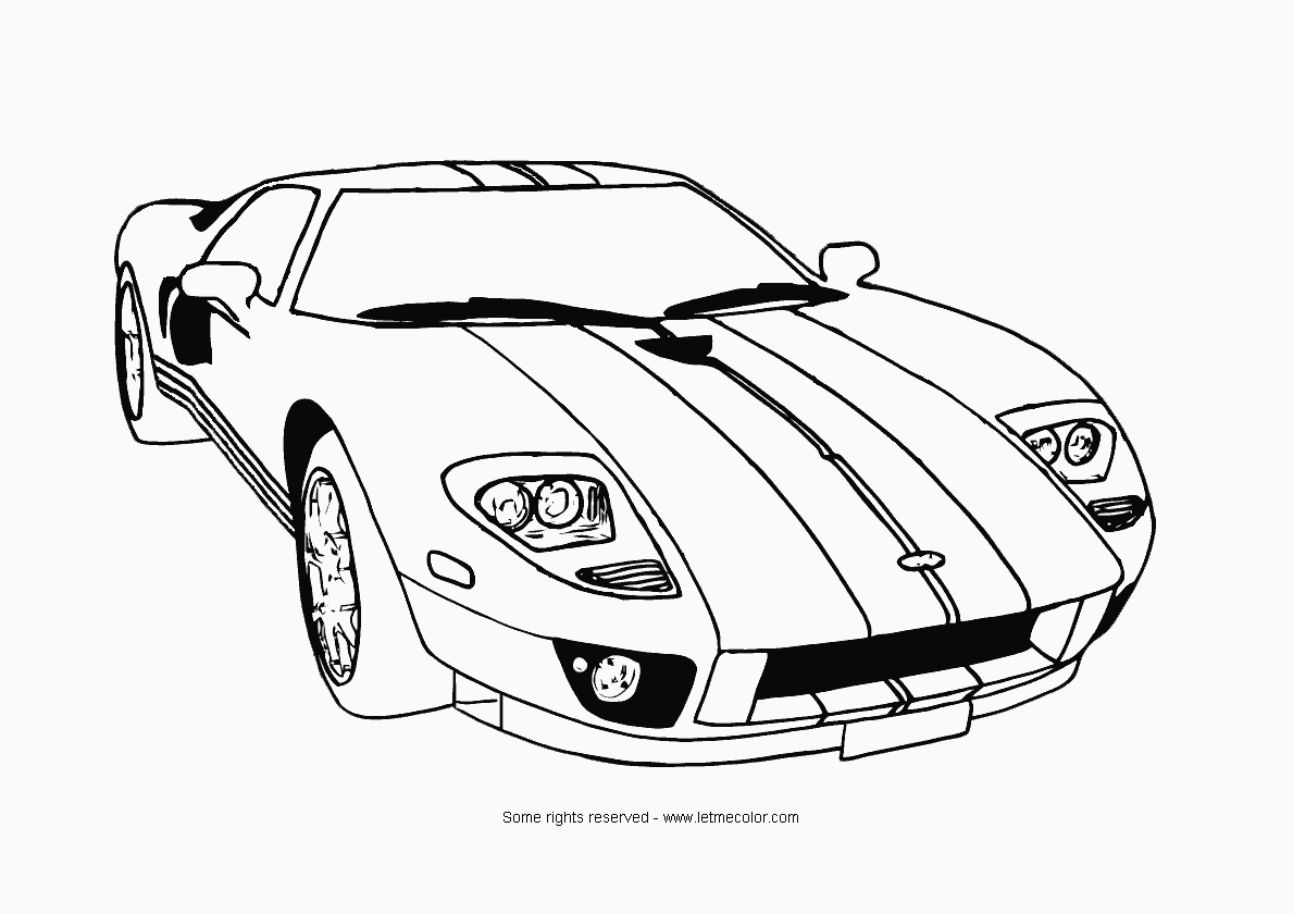 Cool Cool Car 17 Coloring Page