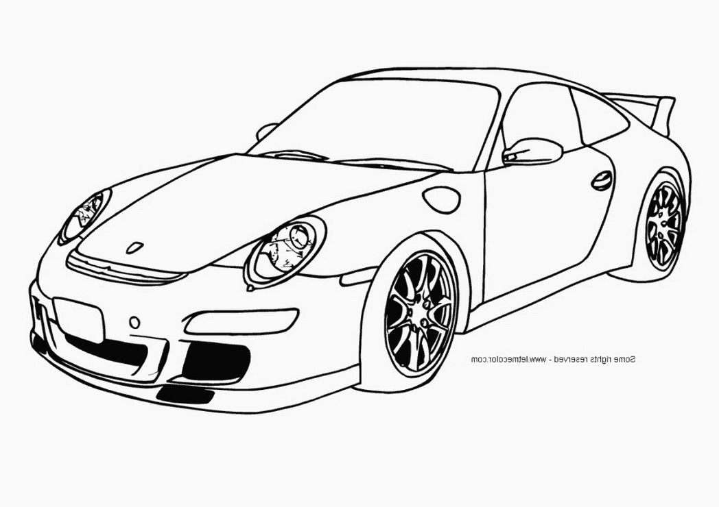 Cool Car 19 For Kids Coloring Page