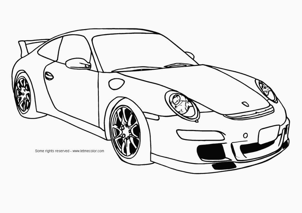 Cool Car 2 Cool Coloring Page