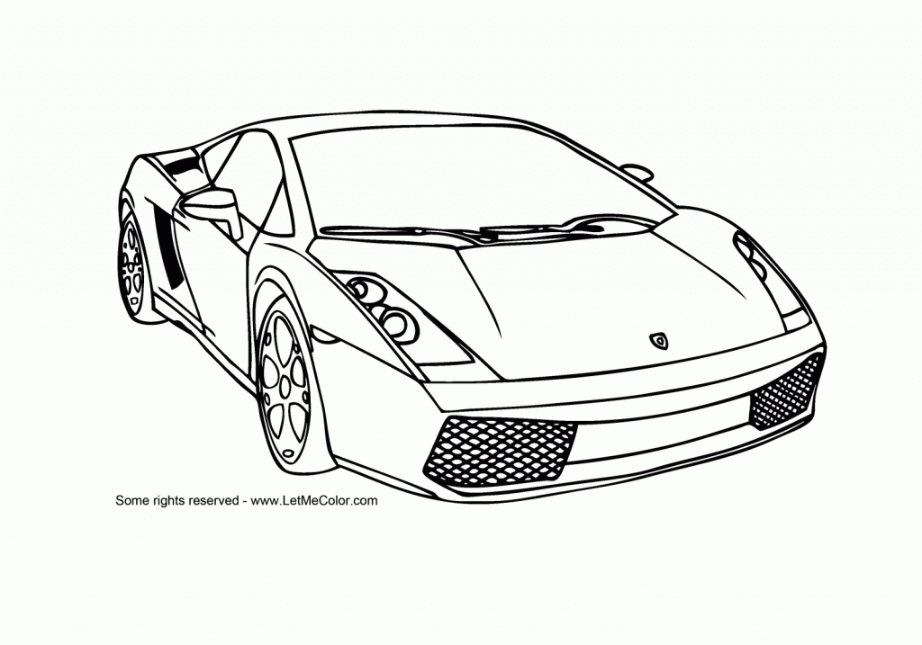 Cool Car 20 Cool Coloring Page