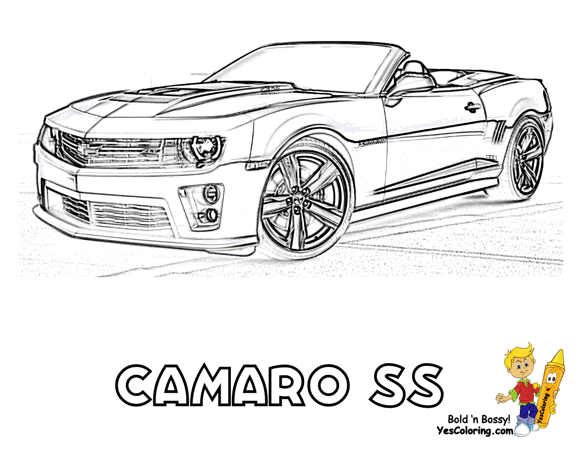 Cool Car 31 For Kids Coloring Page