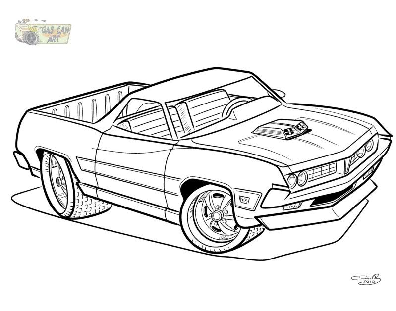 Cool Cool Car 33 Coloring Page