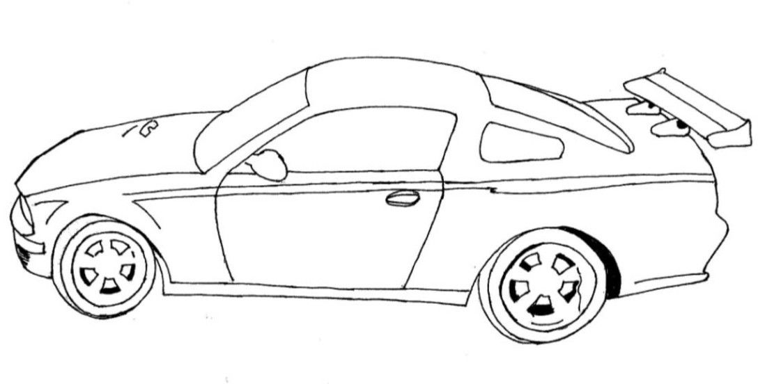Cool Car 34 Cool Coloring Page