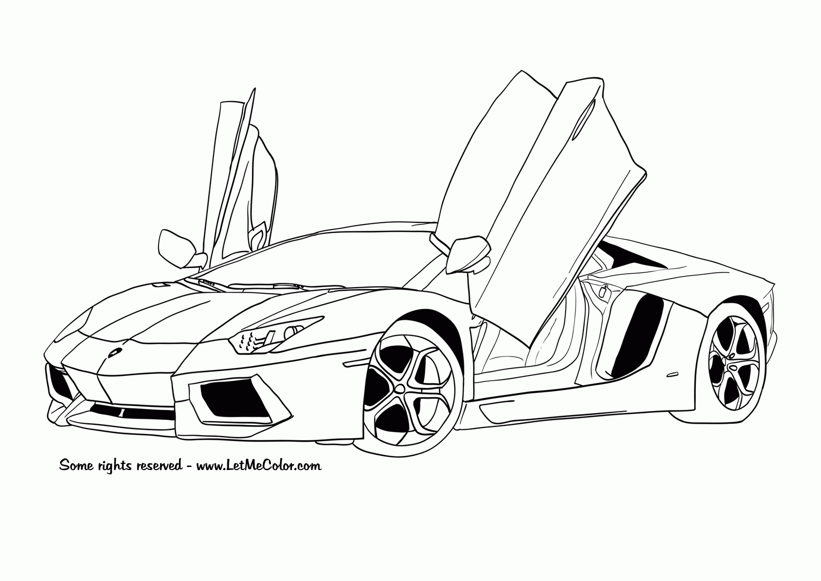 Cool Cool Car 36 Coloring Page