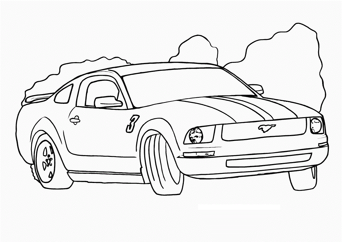 Cool Cool Car 40 Coloring Page