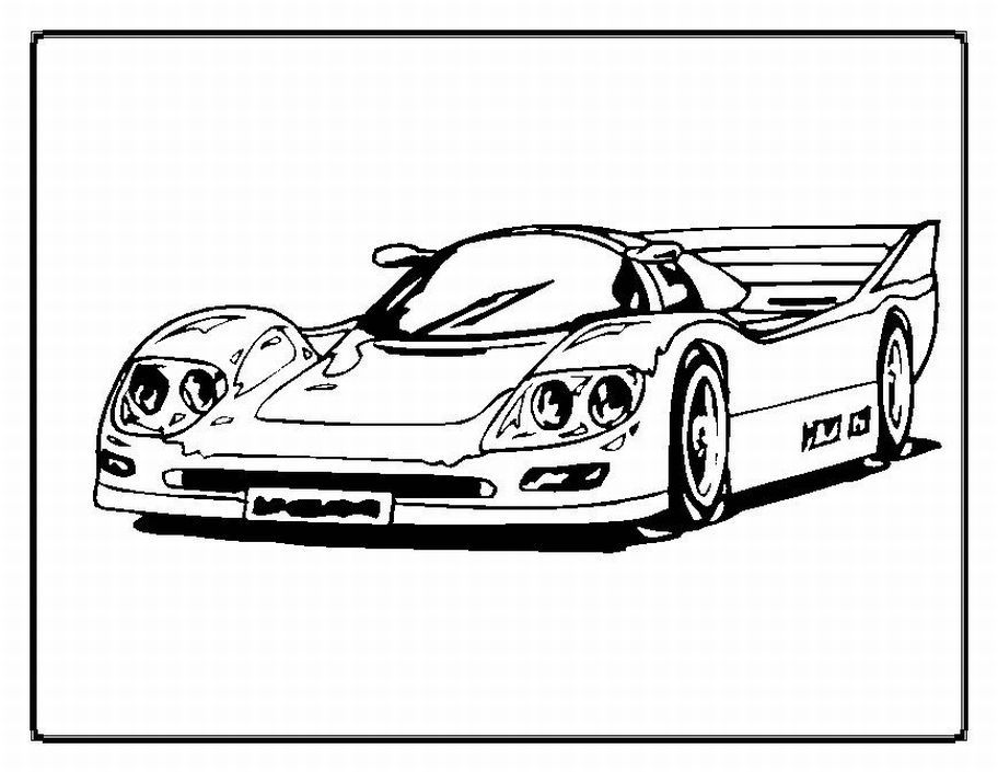 Cool Car 41 Cool Coloring Page