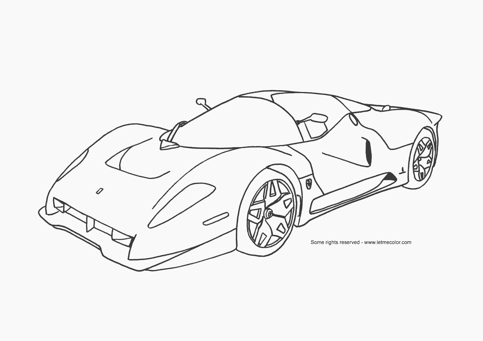 Cool Cool Car 44 Coloring Page