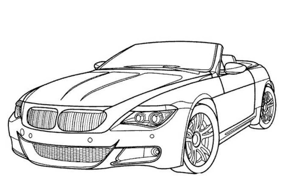 Cool Car 7 For Kids Coloring Page