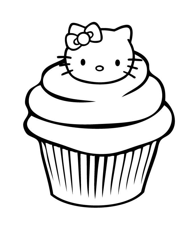 Cup Cake 11 Cool Coloring Page