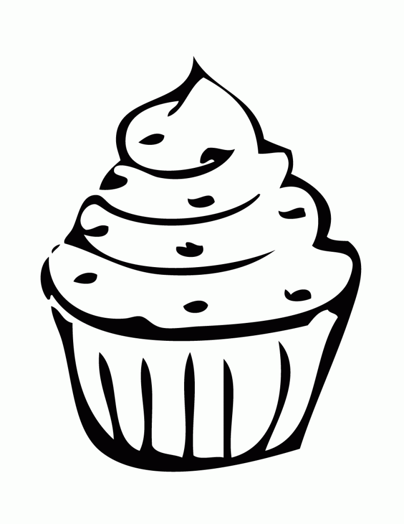 Cup Cake 15 Cool Coloring Page