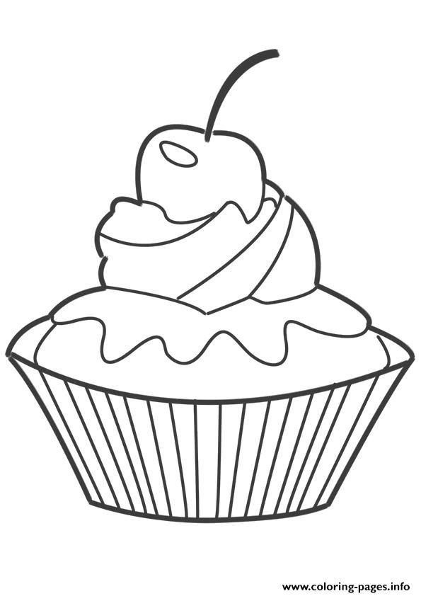 Cup Cake 27 Cool Coloring Page