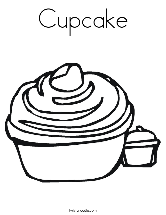 Cool Cup Cake 28 Coloring Page