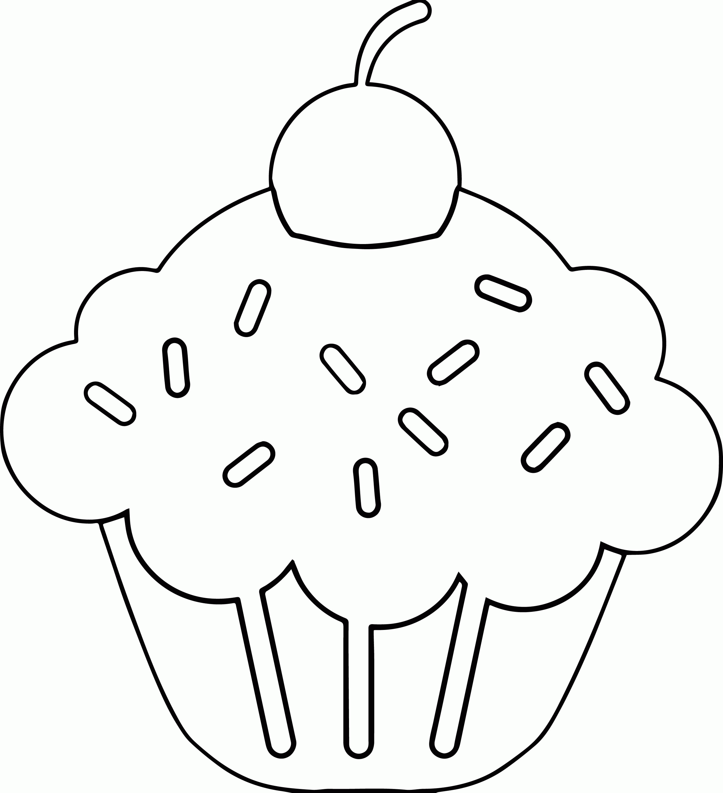 Cup Cake 32 Cool Coloring Page