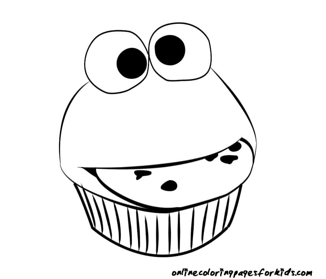 Cup Cake 34 Cool Coloring Page