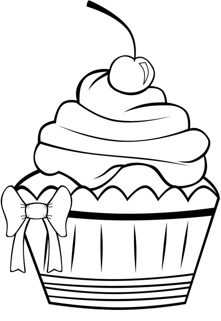 Cup Cake 7 Cool Coloring Page