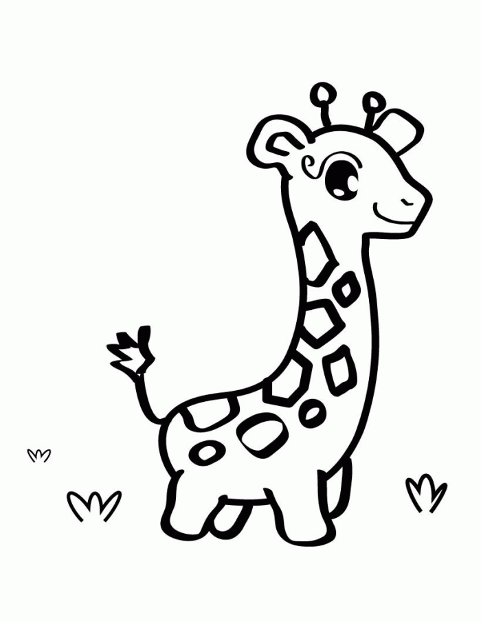 Cute Animal 14 For Kids Coloring Page