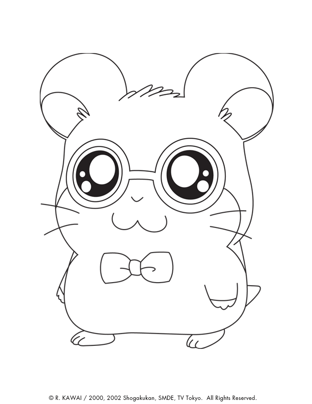 Cute Animal 2 For Kids Coloring Page