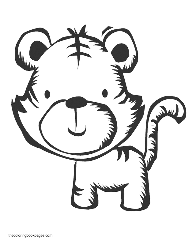 Cute Animal 34 For Kids Coloring Page