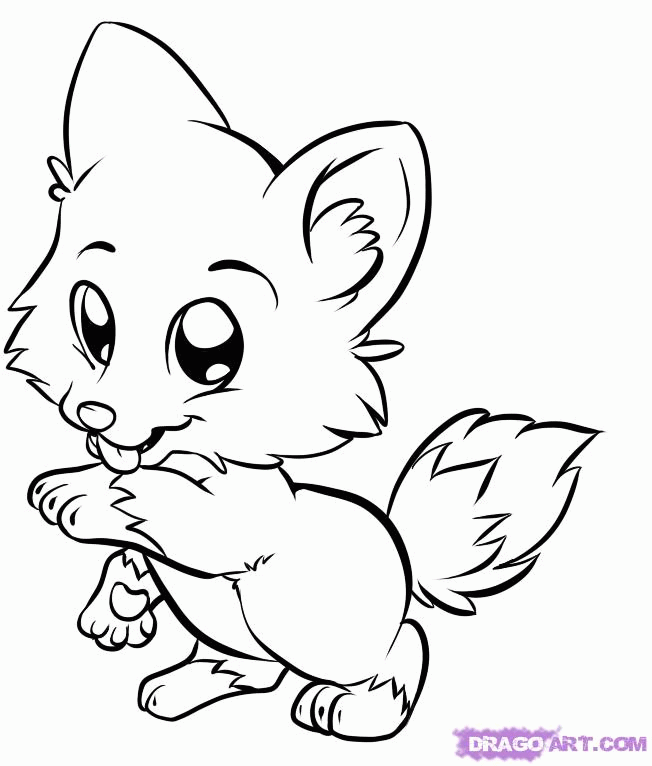Cool Cute Animal 4 Coloring Page