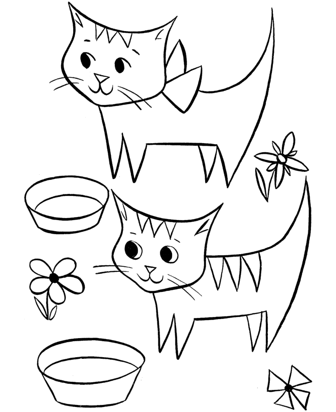 Cute Cat 26 Cool Coloring Page