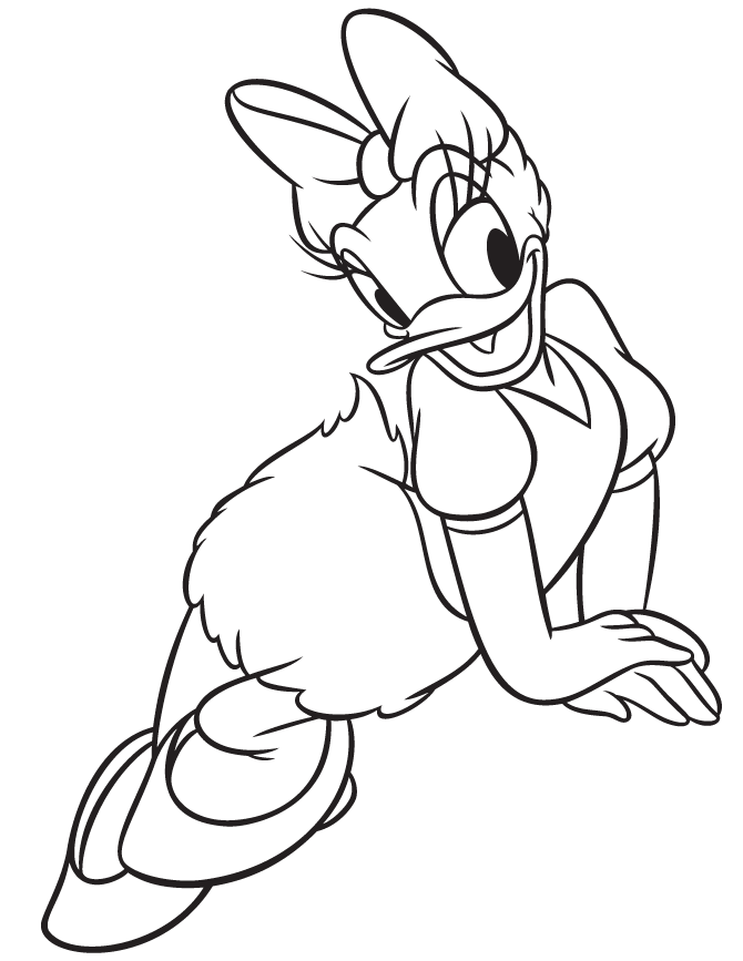 Daisy Duck 15 Cool Coloring Page