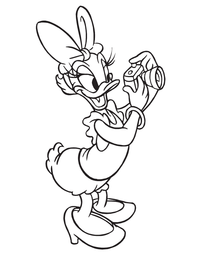 Daisy Duck 2 For Kids Coloring Page