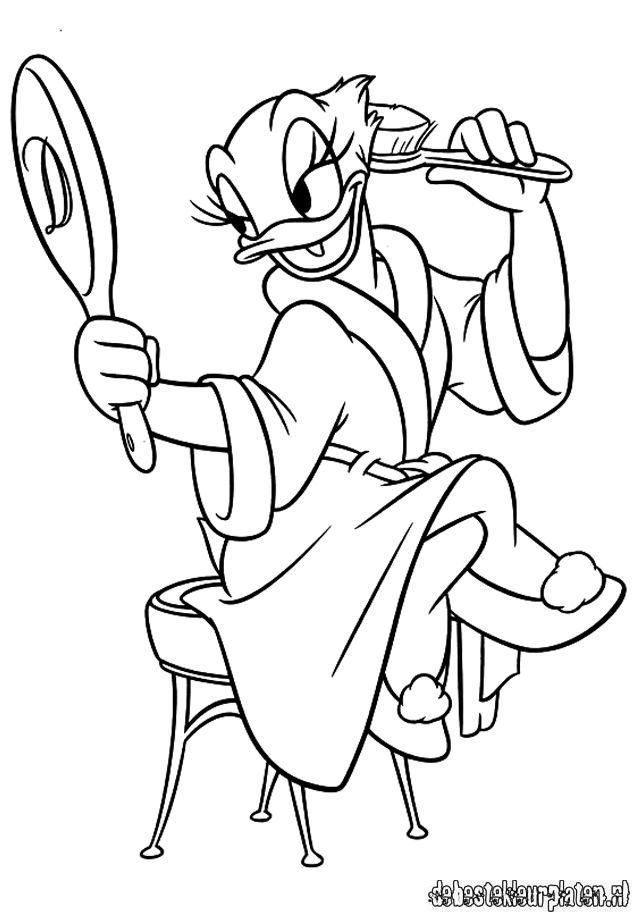 Cool Daisy Duck 20 Coloring Page