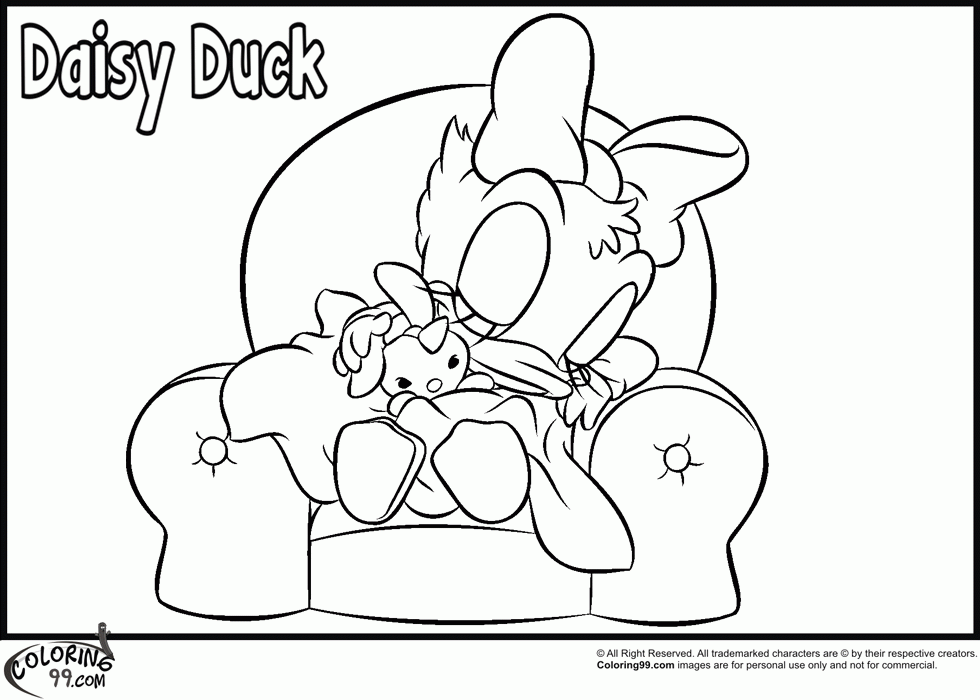 Daisy Duck 26 For Kids Coloring Page