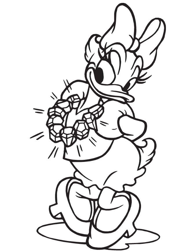 Daisy Duck 27 Cool Coloring Page