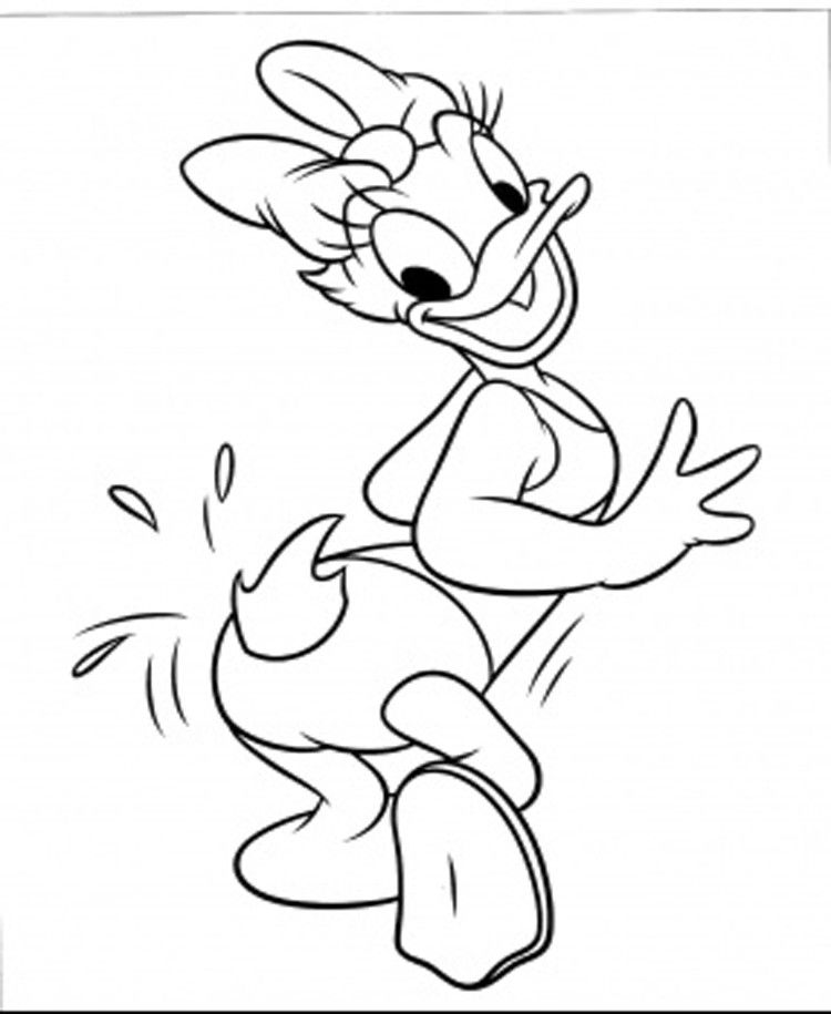 Cool Daisy Duck 28 Coloring Page
