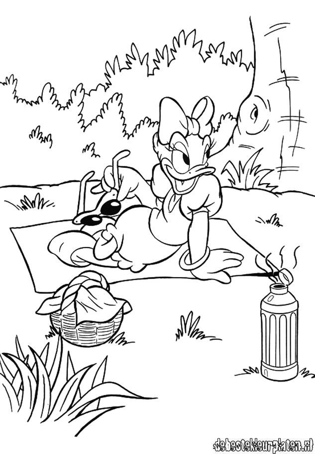 Cool Daisy Duck 36 Coloring Page