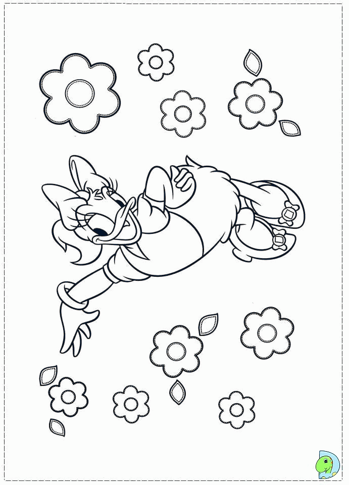 Cool Daisy Duck 40 Coloring Page