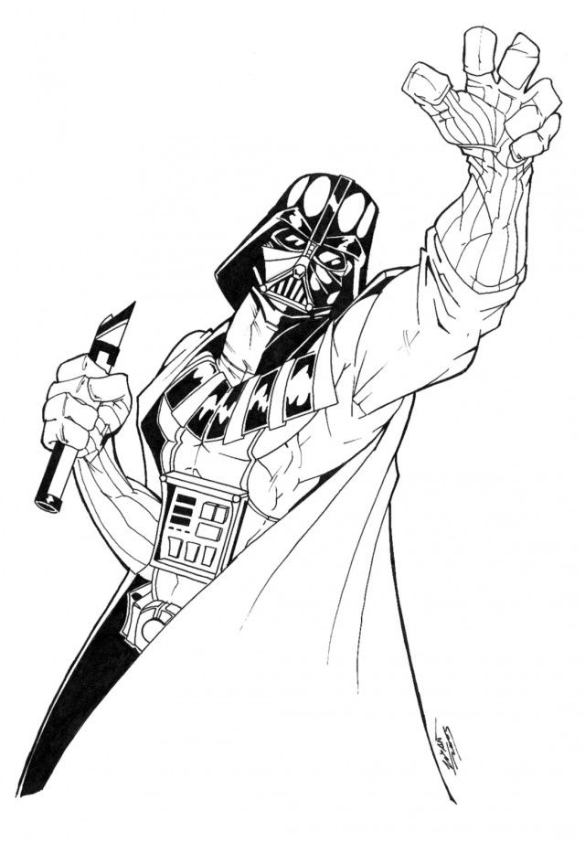Darth Vader 18 Cool Coloring Page