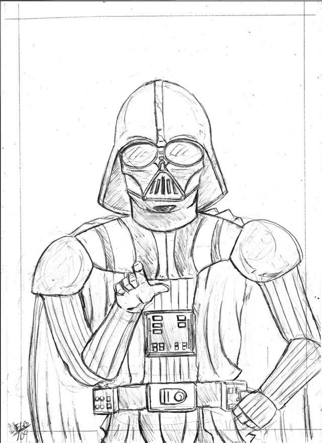 Darth Vader 19 For Kids Coloring Page