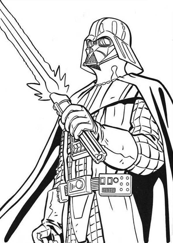 Darth Vader 24 Cool Coloring Page