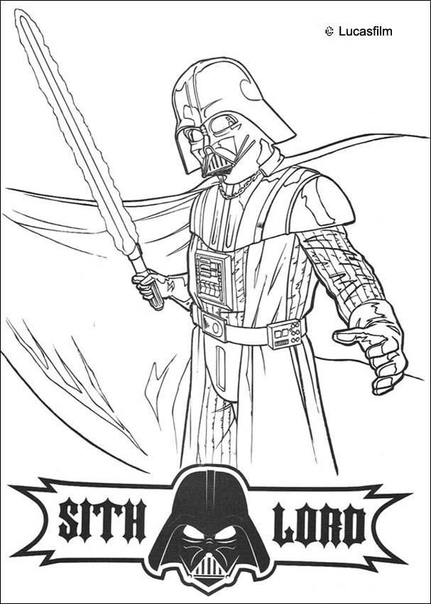 Darth Vader 3 Cool Coloring Page